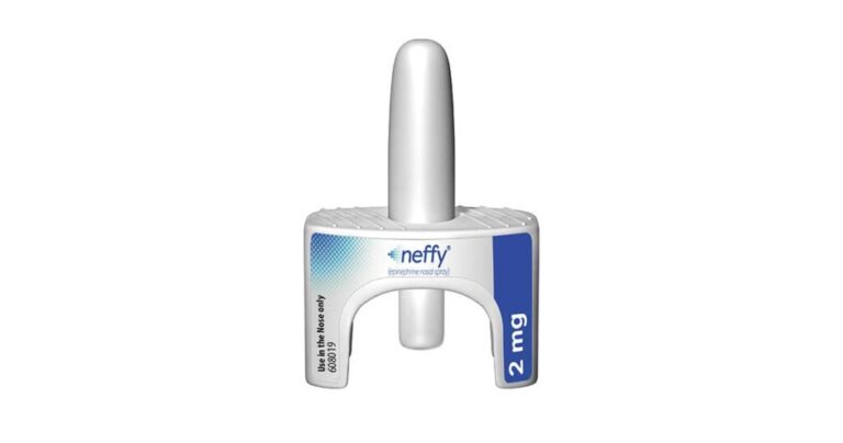Neffy, un aerosol recientemente aprobado para la anafilaxia.